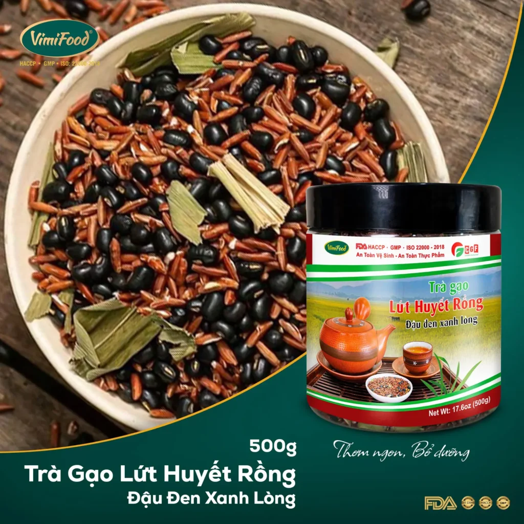 Trà Gạo Lứt Huyết Rồng Vimifood