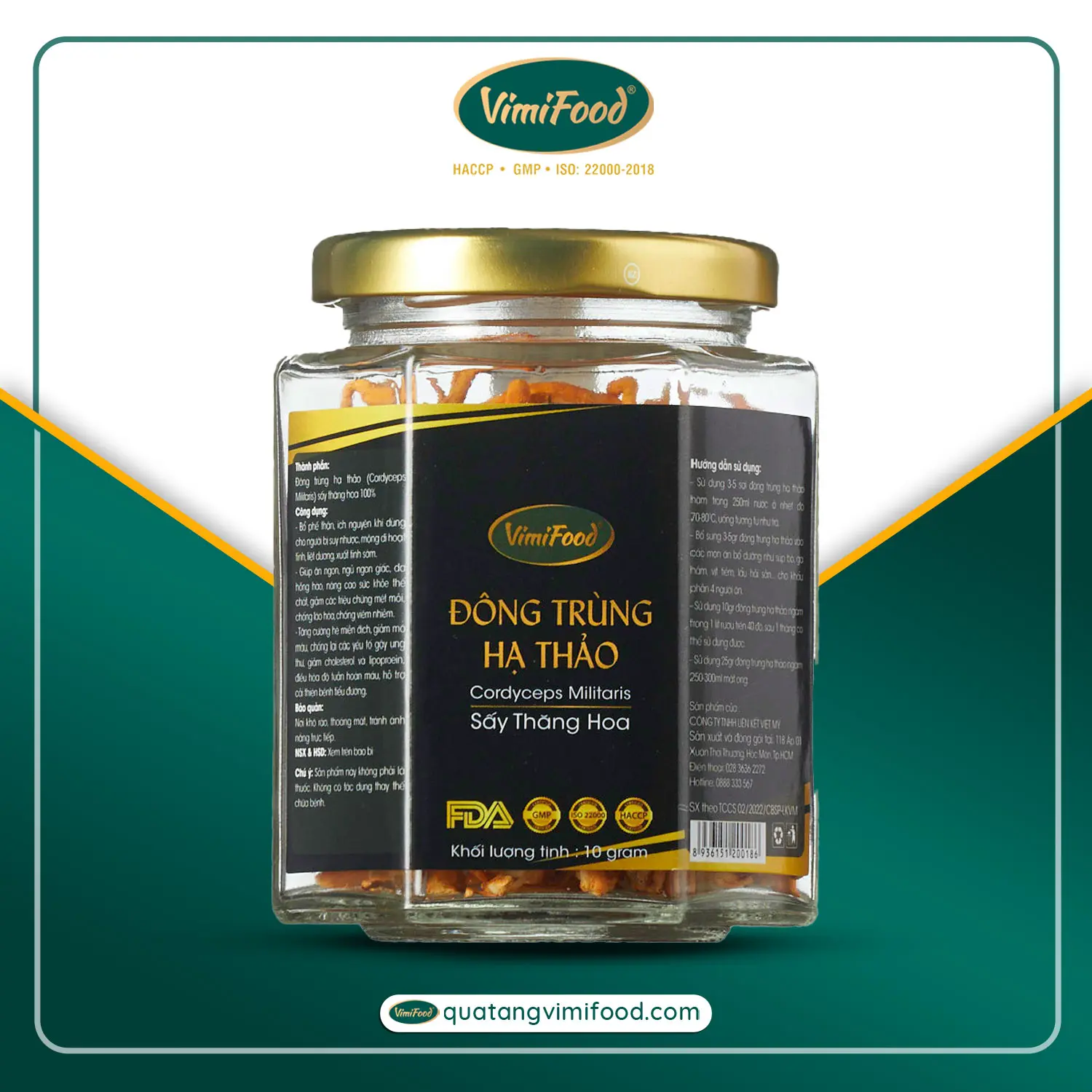 Đông Trùng Hạ Thảo Sấy Thăng Hoa