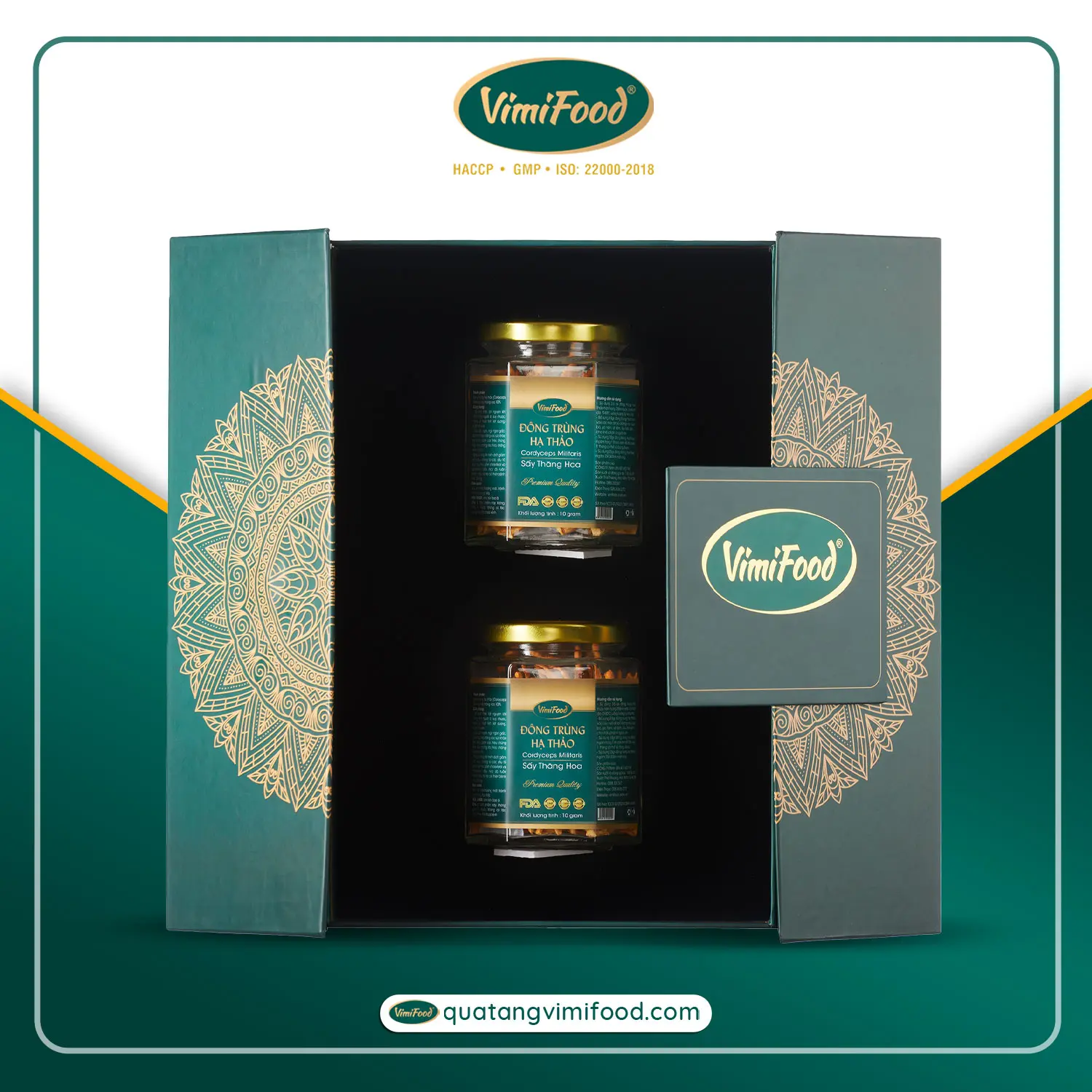 Hộp Quà Đông Trùng Hạ Thảo Vimifood - Premium