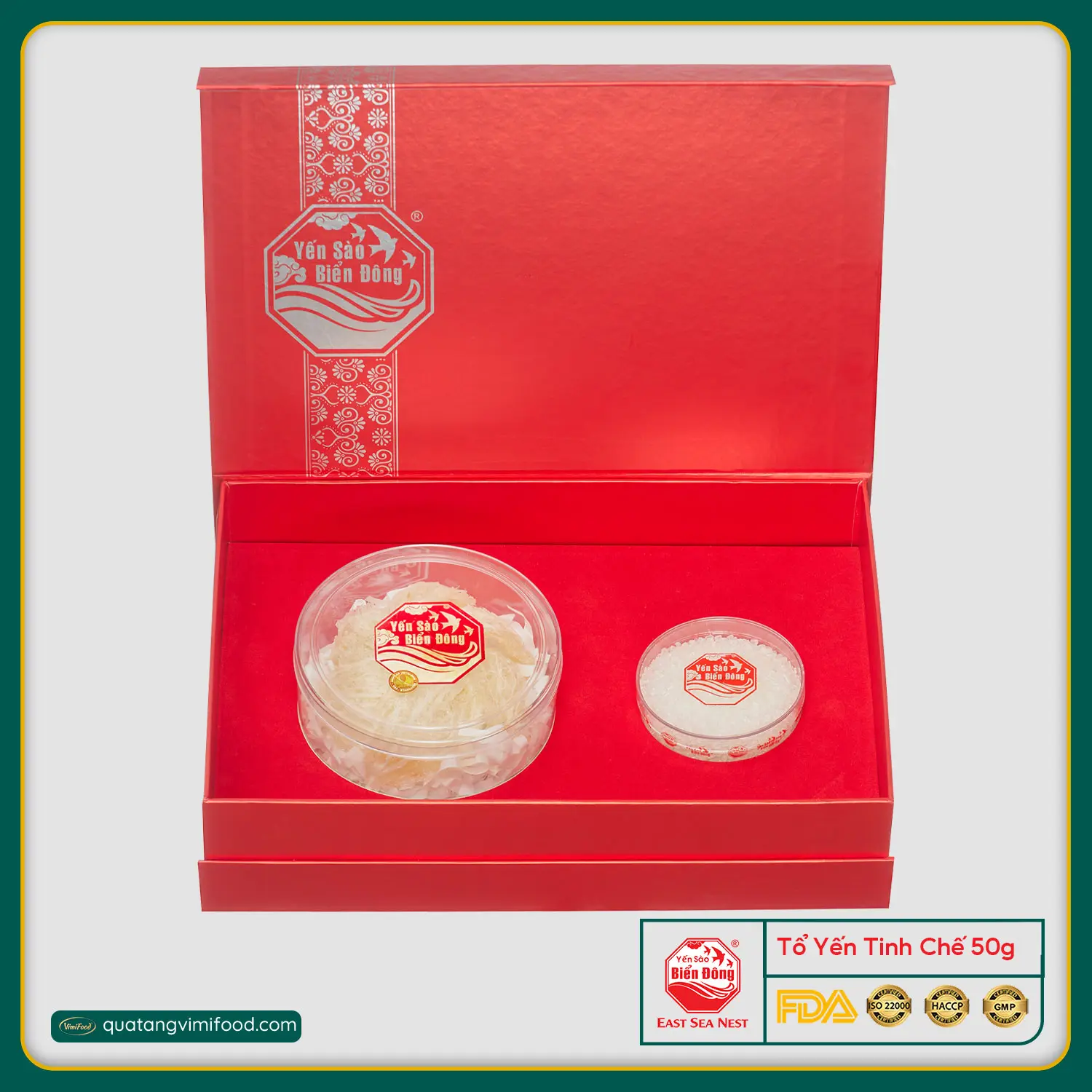 Hộp Quà Tổ Yến Cao Cấp 50g thương hiệu Yến Sào Biển Đông ESN