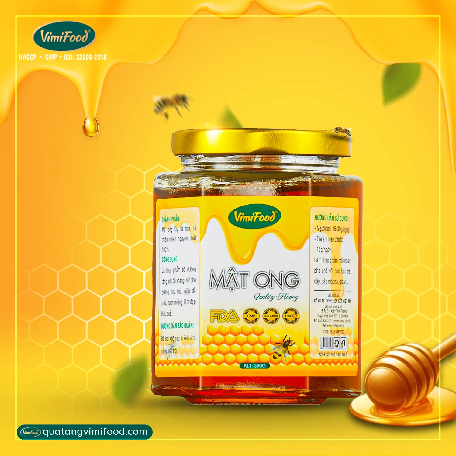 Mật Ong Tự Nhiên Vimifood